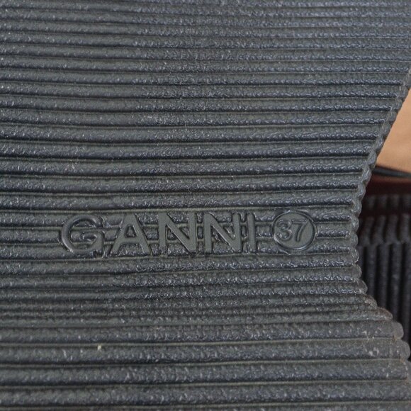 Ganni Creeper Monk Strap Dark Brown Leather Platform Ankle Boots 6.5US EUR37 - Picture 7 of 8